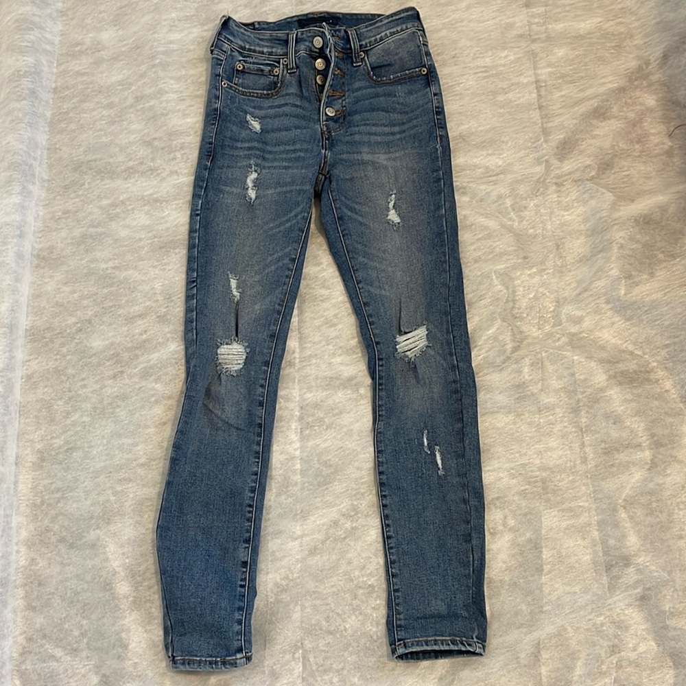 Aeropostale Button Front High Rise Jegging